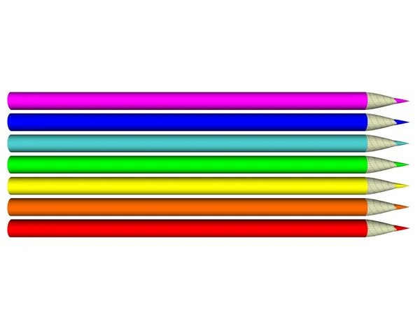 Imagen. Pluma de color 3d conjunto 33 — Foto de Stock