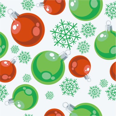 Seamless xmas ball ornament in color77 clipart