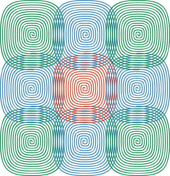 Spirale Set Farbe 03 — Stockvektor