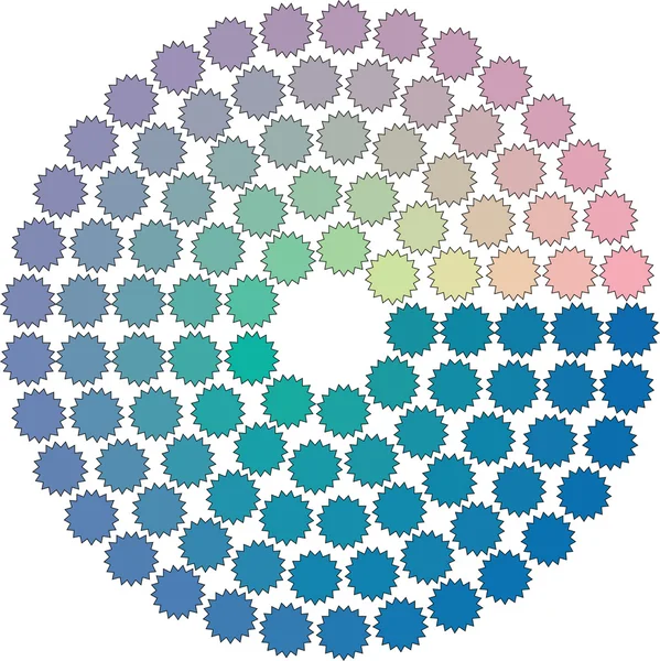 Cirkel instellen kleur 12 — Stockvector