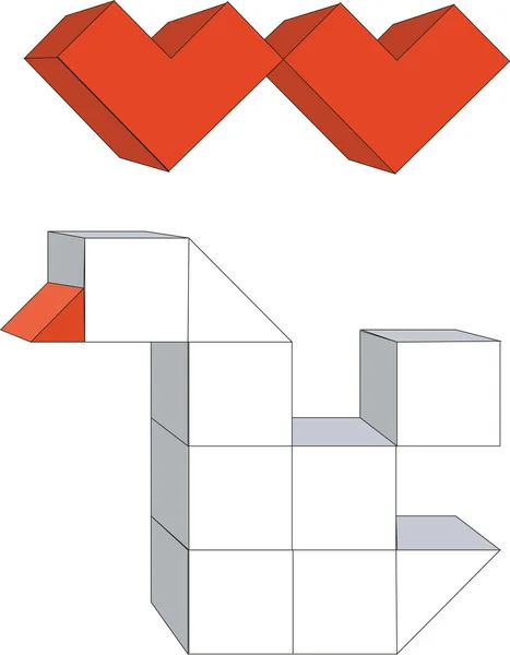 Cubos cor 16 — Vetor de Stock