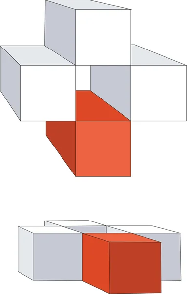 Würfel Farbe 12 — Stockvektor
