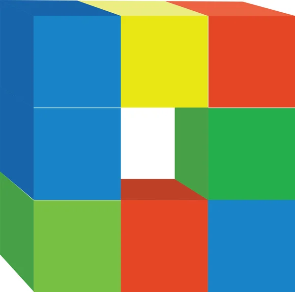 Кубики колір 09 — стоковий вектор