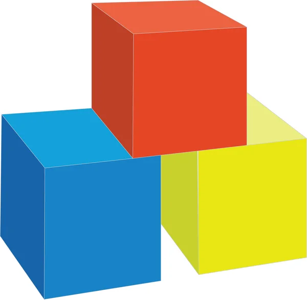 Cubes couleur 7 — Image vectorielle