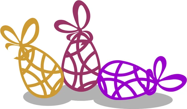 Tatil hediye yumurta renkli 02 — Stok Vektör