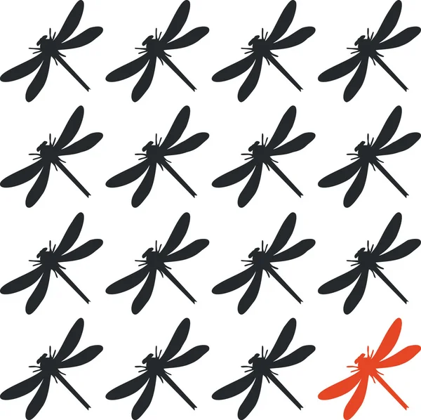 蜻蜓 01 — 图库矢量图片