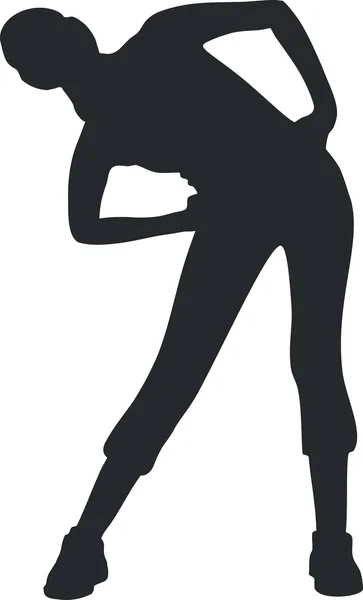 Ragazza silhouette 06 — Vettoriale Stock