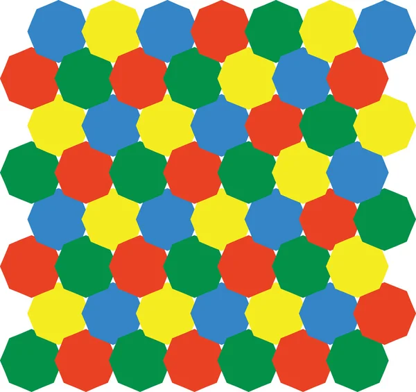八角形の 3 d パターン 01 — ストックベクタ