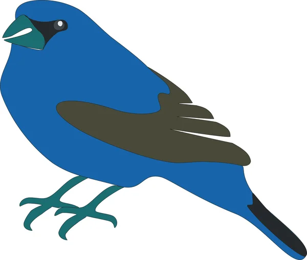 Niebieski ptak 01 — Wektor stockowy