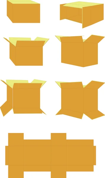 ชุดสีกล่อง 01 — ภาพเวกเตอร์สต็อก