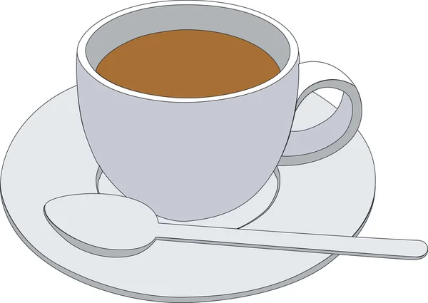 Kaffekopp 01 — Stock vektor