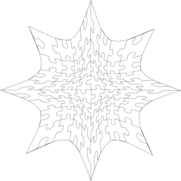 Puzzle 3d en couleur 25 — Image vectorielle