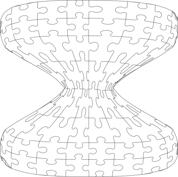 Puzzle 3d en couleur 24 — Image vectorielle