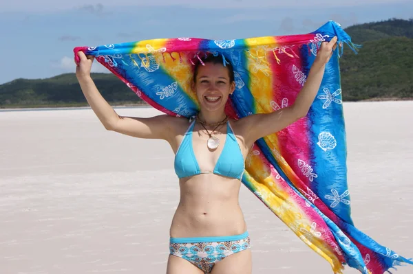 A girl on the beach - 1 — Stock Photo, Image