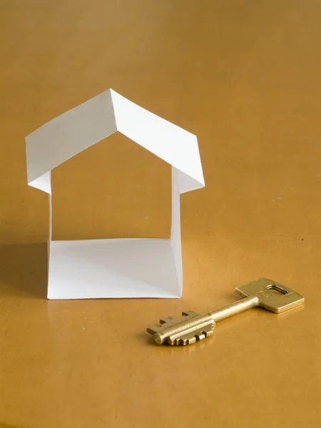 stock image Paper house