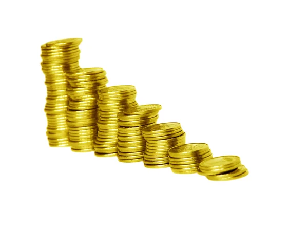 Diagrama de moedas — Fotografia de Stock