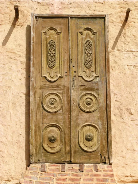 東洋の木製のドア — ストック写真