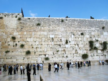 Western wall in Jerusalem clipart