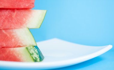 Fresh slices of watermelon. clipart