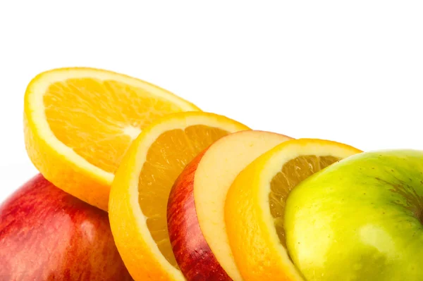 Manzana mixta y naranja — Foto de Stock