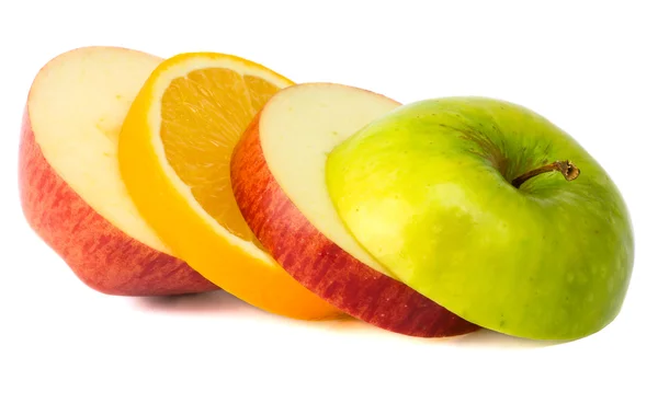 Mixed apple and orange — Stock Photo, Image