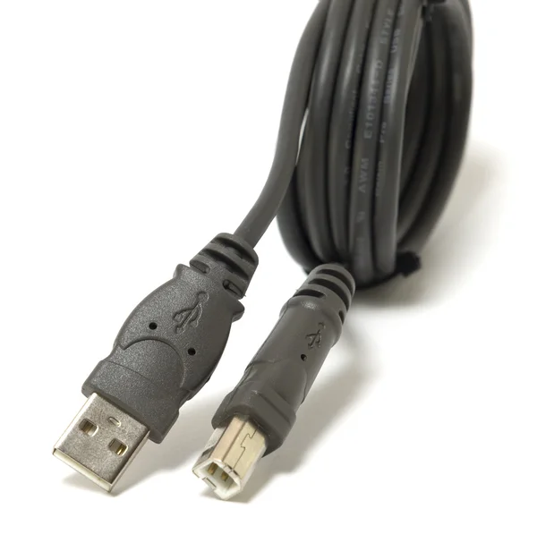灰色的通用串行总线电缆 — 图库照片