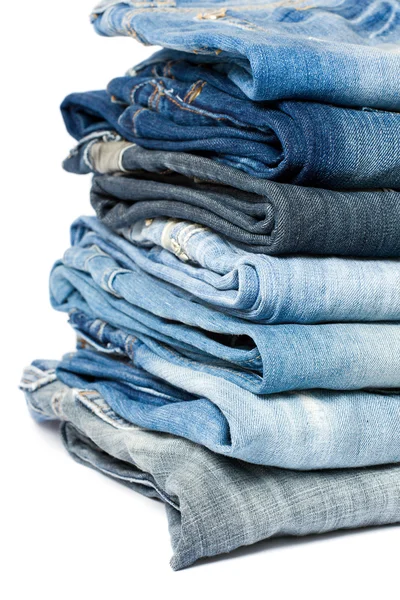 Blue denim jeans. — Stock Photo, Image
