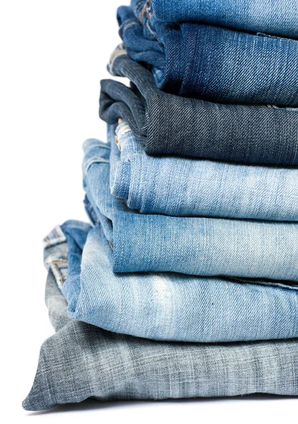 Calça jeans jeans azul . — Fotografia de Stock