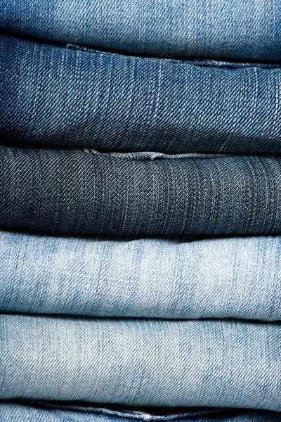 Blue denim jeans. — Stock Photo, Image