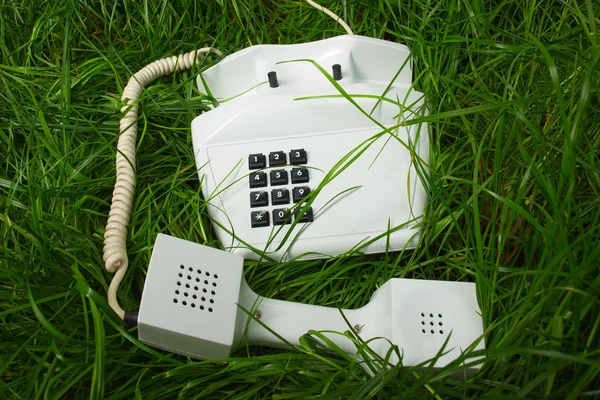 Telephone in unusual place — Stock Photo, Image