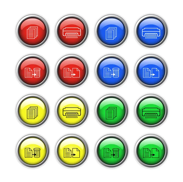 Web デザインのベクトル ボタン. — ストックベクタ