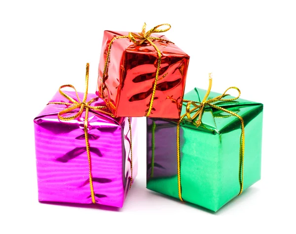 Cajas de regalo de color — Foto de Stock