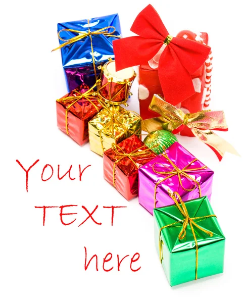 Colour gift boxes — Stock Photo, Image