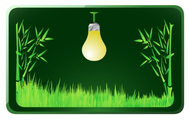 Green energy icon clipart