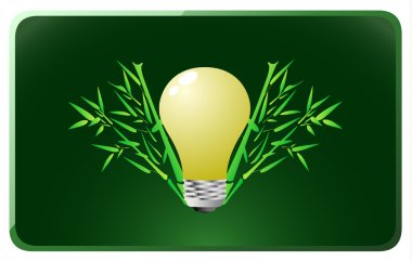 Green energy icon clipart