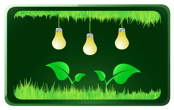 Zielona energia ikona — Wektor stockowy