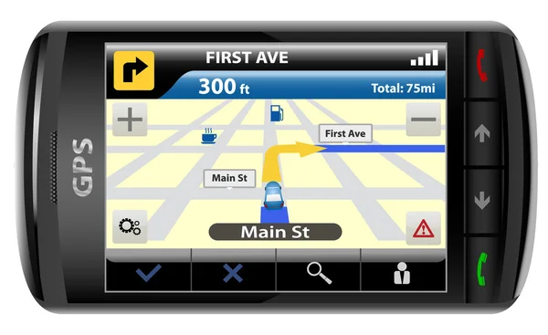 GPS moderne, illustration vectorielle — Image vectorielle