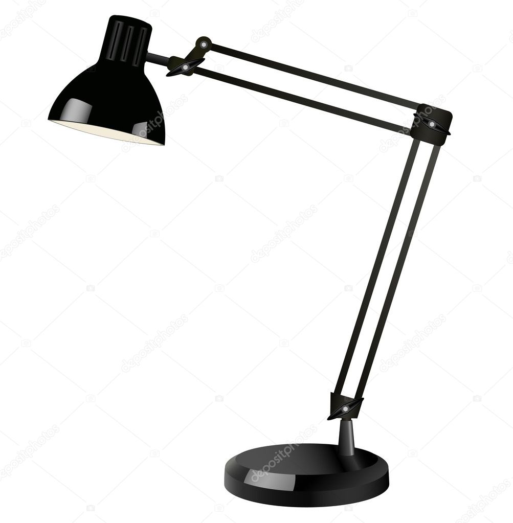 Desk lamp. Vector