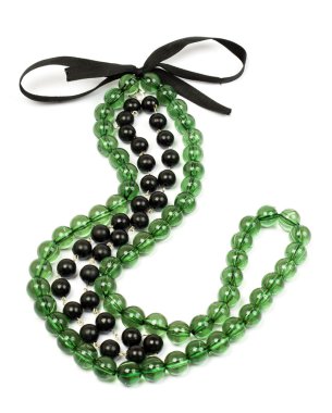 Green necklace clipart