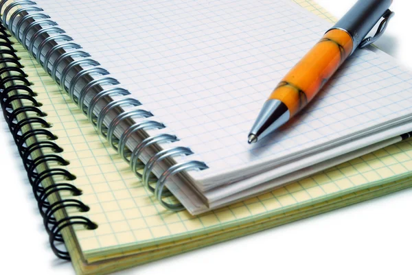 Notizbücher und Stift — Stockfoto