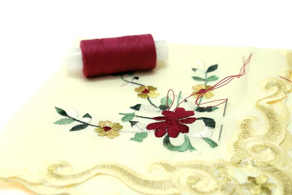 Handkerchief Sewing — Stock Photo, Image
