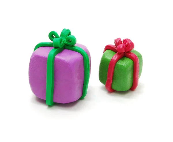 İki Noel hediyeleri — Stok fotoğraf