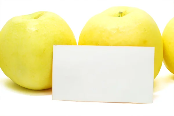 Рекламные яблоки — стоковое фото