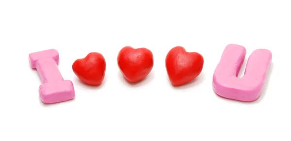 I Love You (Three Hearts) — Stock Photo, Image