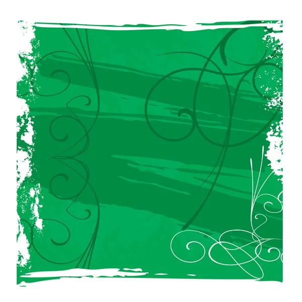 Green grunge vector background — Stock Vector