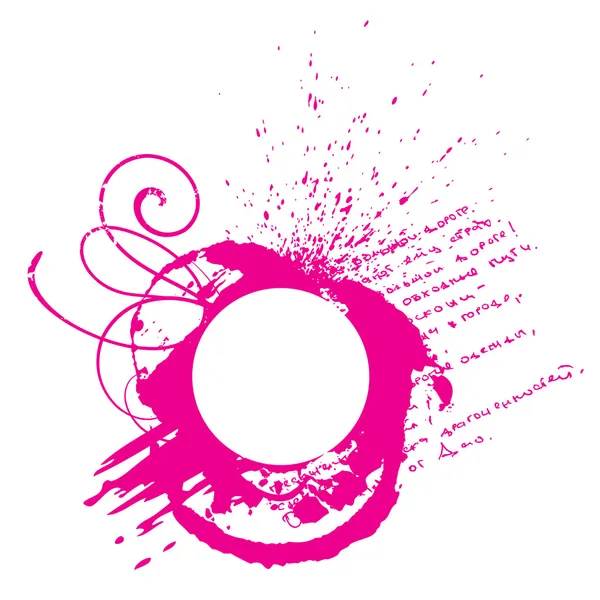 Ροζ grunge floral διανυσματικό σχήμα — Διανυσματικό Αρχείο