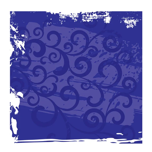 紫色 grunge 花卉矢量背景 — 图库矢量图片