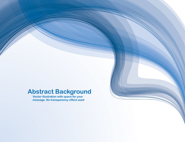 Абстрактные голубые прозрачные волны
