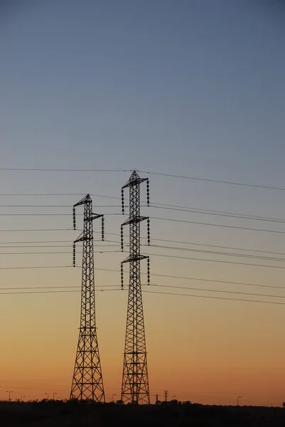 Электрический закат — стоковое фото