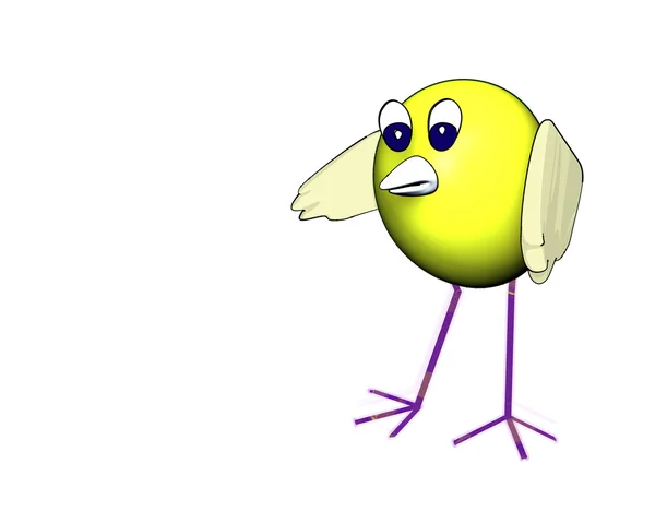 Bird character — Stock Photo, Image